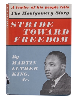 Martin Luther King Jr. Signed Hard Cover "Stride Toward Freedom" Book (PSA/DNA)